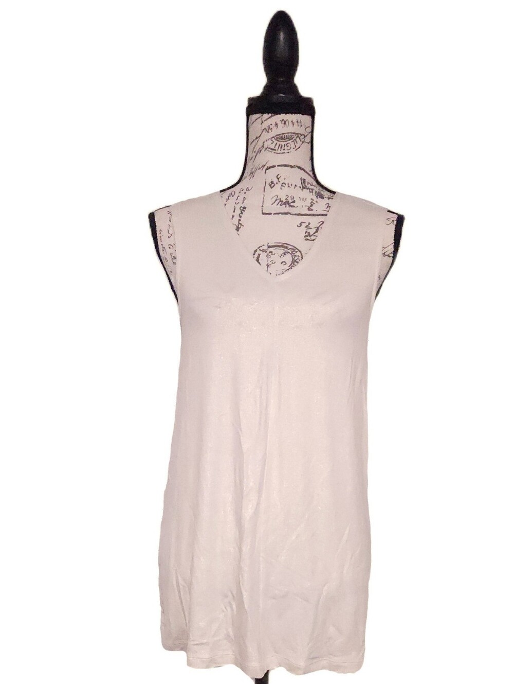 Banana Republic Metallic Cream Champagne Tank With Gold Shimmer Top Medium NWT